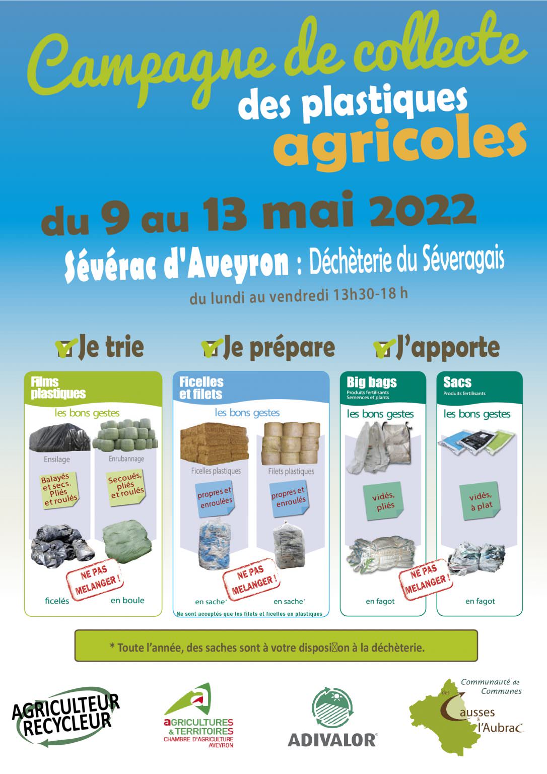 Collecte Des Plastique Agricoles Commune De S V Rac D Aveyron