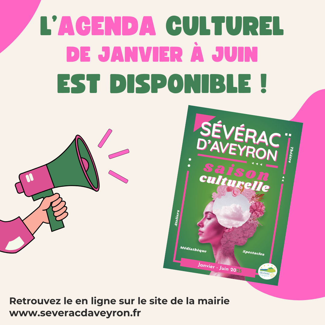 Lire la suite à propos de l’article // L’AGENDA CULTUREL MUNICIPAL EST EN LIGNE, POUR LA PÉRIODE DE JANVIER À JUIN 2025 //