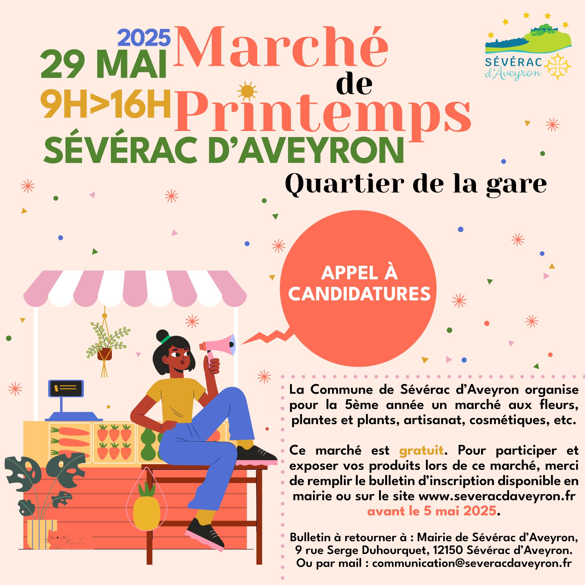 Lire la suite à propos de l’article // MARCHÉ DE PRINTEMPS 2025 : APPEL À CANDIDATURE //