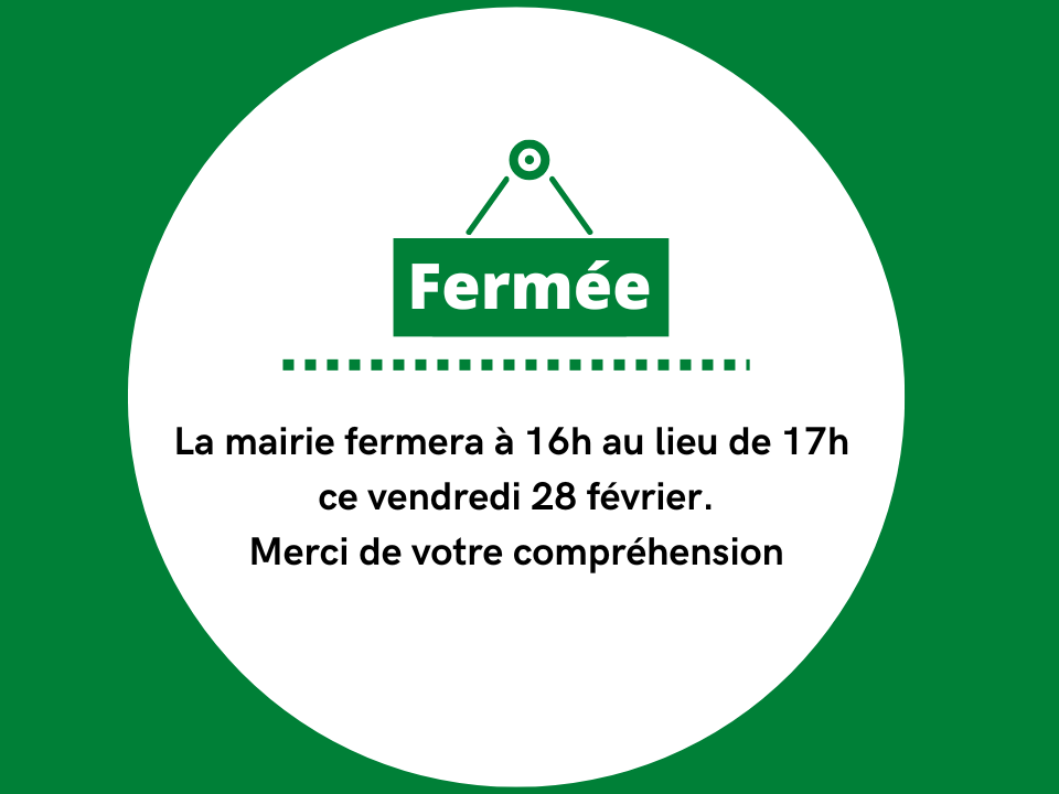 Lire la suite à propos de l’article // FERMETURE DE LA MAIRIE //